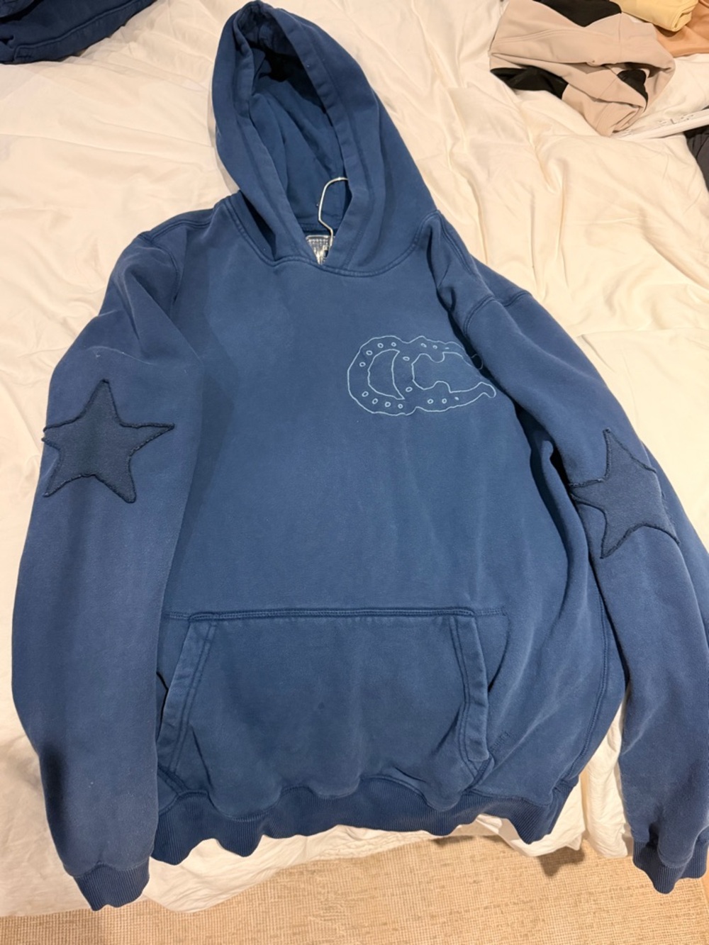 Beyoncé concert cowboy carter sweatshirt Pullover Hoodie with Star Elbow Patches